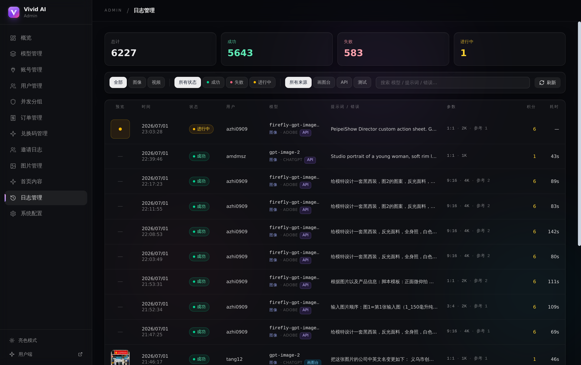 调用日志